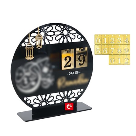 2026 Eid Mubarak Ramadan Kareem Festdekoration Akryl nedtællingskalender