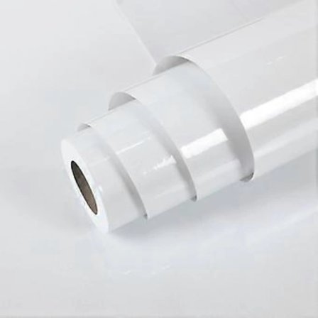 /EA/Hode Vit Blank Möbel Självhäftande Papper 60X300cm Möbeldekaler Vinyl Självhäftande Sovrum Kök Bänkskivor Tapet