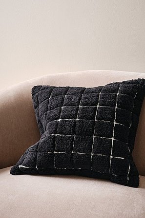 Jotex - Kissenhülle 50x50 Cm Schwarz/naturweiß - ERIN - Kaufe Dekokissen und Kissenbezüge bei Jotex