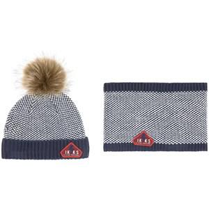 Kids - IKKS Navy Beanie Set 45cm (0-3 months) - Winter sets - 45cm (0-3 months) - Navy - Junge