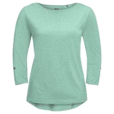 Jack Wolfskin Women's Coral Coast 3/4 Top Women long-sleeved sweaters Green S