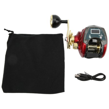 Baitcasting Hjul Digital Display Venstre Hånd 3000MJ Ferskvand Saltvand Fiskegrej