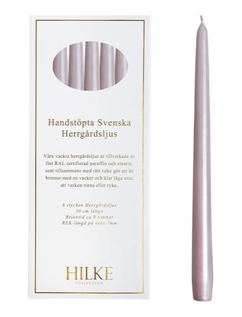 Hilke Collection Manor Candle Dusty Pink Pearl Lila