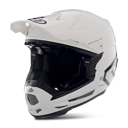 Casco Cross Bambino 6D ATR-2 Solid Bianco XL 52-53cm