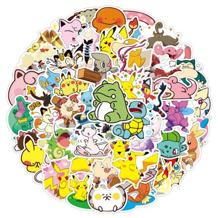 100 arkin söpö sarjakuva-anime-graffititarra – vedenpitävät puhelin- ja rullalautatarrat, korkealaatuinen painatus