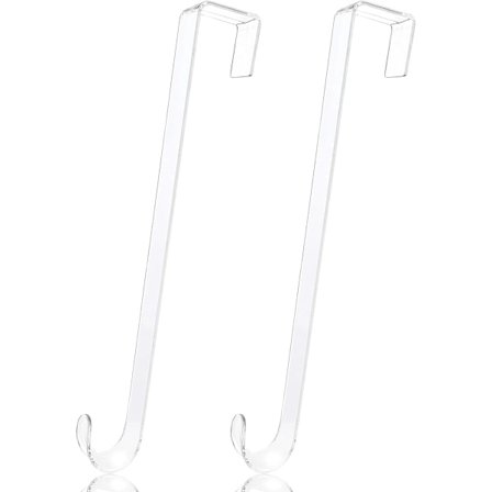 2 kpl Kirkas Seppeleen Ripustin, 38 cm Seppeleen Ripustimet Ulko-ovelle, Sisä- tai Ulko-oven Seppelekoukku, Oven Päällä Oleva Seppeleenpidike Halille