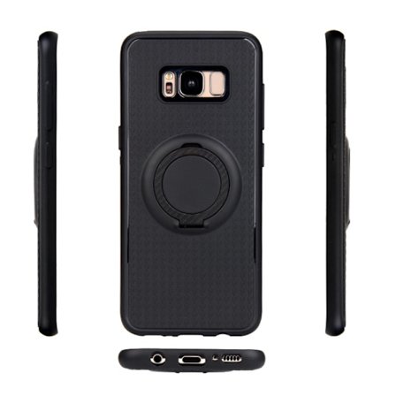 Galaxy S7 Edge - Smart Silikonskal med Ringhållare