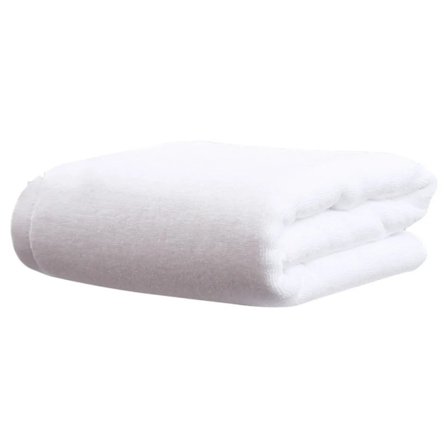 Håndklædesæt med hængende løkke i bomuld, absorberende og hurtigtørrende, (hvid)