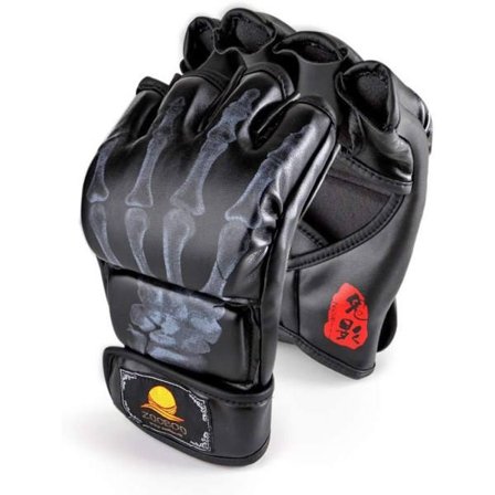 IC Hansker, Halvfinger Boksing Fighting Hansker MMA Hansker, UFC Hansker Med Justerbar Handleddsrem For Sandbag Boksering - G-Black