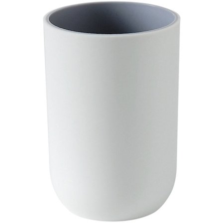 2-pack tandborsthållare, bärbara muggar, munkoppar, återanvändbara vattenmuggar, resecamping, badrum, snyggt badrumstillbehör (grå)