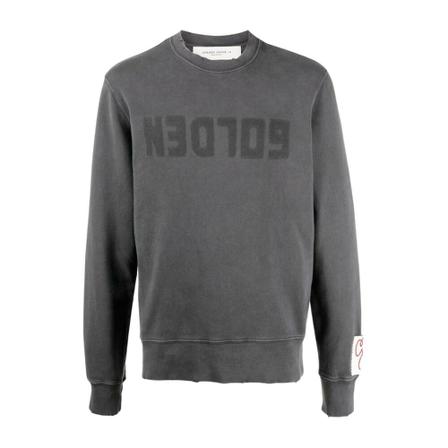 Golden Goose logo-print sweatshirt Grå, Herre Sweatshirts