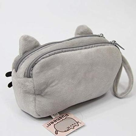 /#/Punapää Kissa Kynäpussi Kawaii Kynäpussi Tytöille Koulu Tarvikkeet/#/