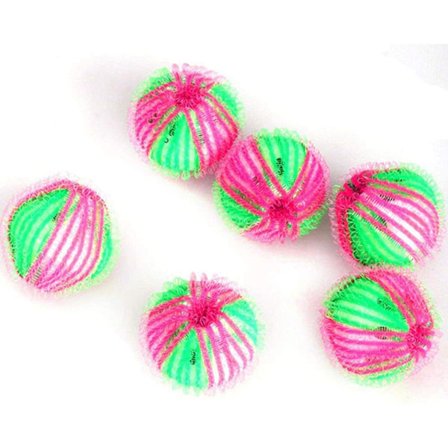 Vaskemaskine Hår Fjerner(Rød, 12 stk), Vaskemaskine Hår Fjerner Bold, Genanvendelige Kæledyr Hår Rengøring Bolde, til Rengøring af Kæledyr Hår, Hår, 