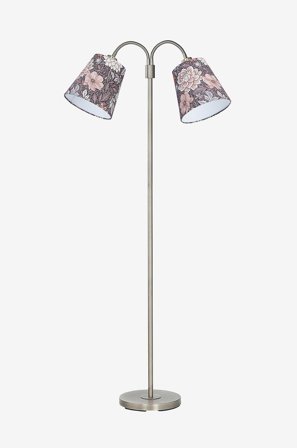 PR Home - Gulvlampe Amy Flex 2 krom - Brun - Gulvlamper - Fra Homeroom