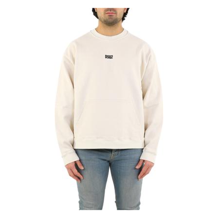 Dsquared2 Logo Sweatshirt Hvid, Herre Sweatshirts