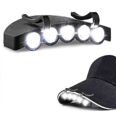 5 LED Super Lys Clip-on Kasketlampe (4 stk.)
