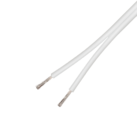 Speaker cable, 2x0.75mm2, white, 50m