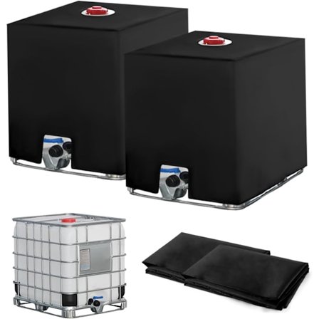 2-pack IBC-tanköverdrag 1000L, regnsamlaröverdrag, anti-UV anti-damm