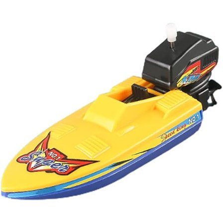 Optræks jetski badelegetøj, sjov bådlegetøj, optræks jetski badelegetøj, børns vandlegetøjssæt, tilfældig farve