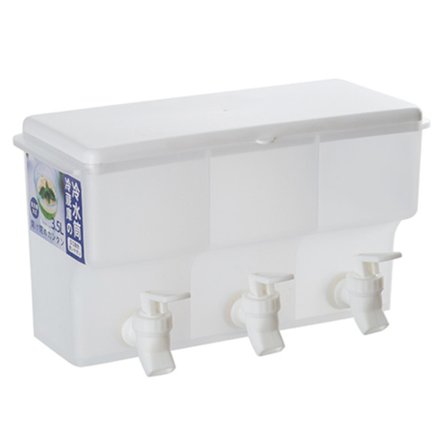 3,5L Plast Dryck Dispenser 3 Fack Dryck Dispenser med Kranar Juice Limonad Mjölk Dispenser för Fest Daglig Användning