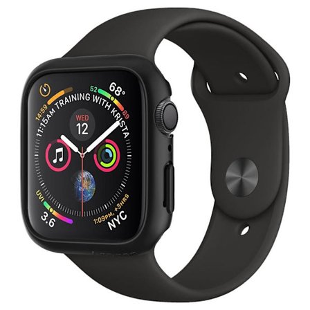 SPIGEN THIN FIT APPLE WATCH 4/5/6/SE (44mm) SVART