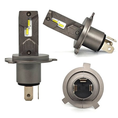 H4 LED-lamppu 12V CANBUS 8000lm 2 kpl, homologointi vahva valkoinen valo