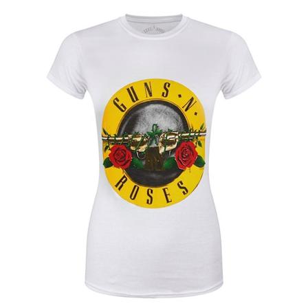 Guns N Roses Dam/Dam Classic Logo T-Shirt M Vit White M