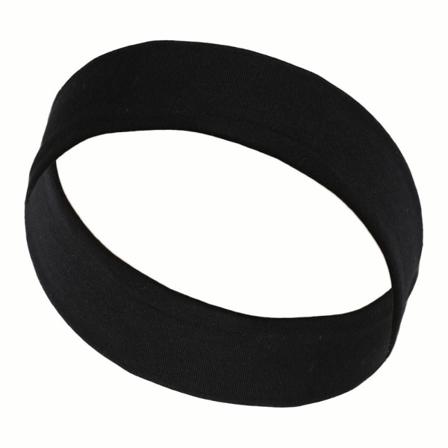 Naisten urheilullinen päänauha kosteutta siirtävä elastinen hikinauha Hiukset Ba Black