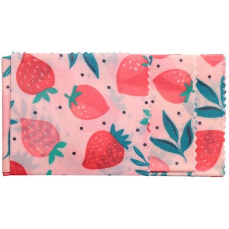 Setti 1 uudelleenkäytettävää mehiläisvahakangasta kääri ruoka tuore pussi kansi Jungle Party Bees Wax Wrap voileipäjuustolle