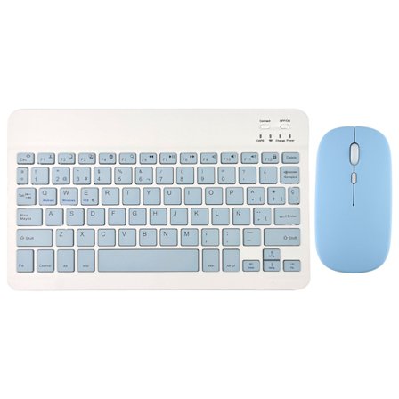 Trådlöst tangentbord och mus för iPad Air 5, 4 Pro, 11, Bluetooth, spanska, engelska, Android, iOS, Windows, telefon, surfplatta