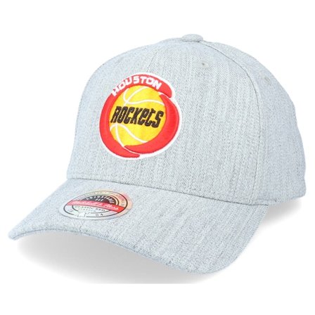 Mitchell & Ness - NBA Grau Adjustable Cap - Houston Rockets Team Heather Grey Adjustable @ Hatstore
