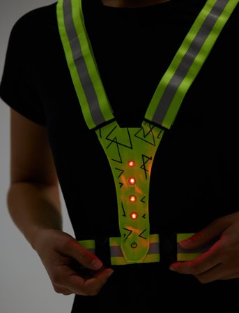 Salzmann Reflective Cross Belt - Yellow - ONE SIZE