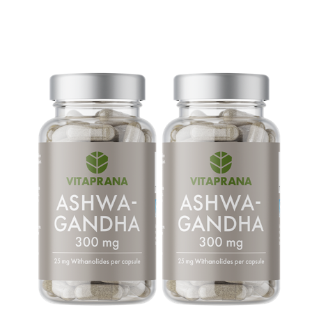 Vitaprana 2 x Ashwagandha 300mg, 80 caps
