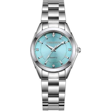 Dame Quartz Ur, Dame Piger Vandtæt Rustfrit Stål Analog Ur