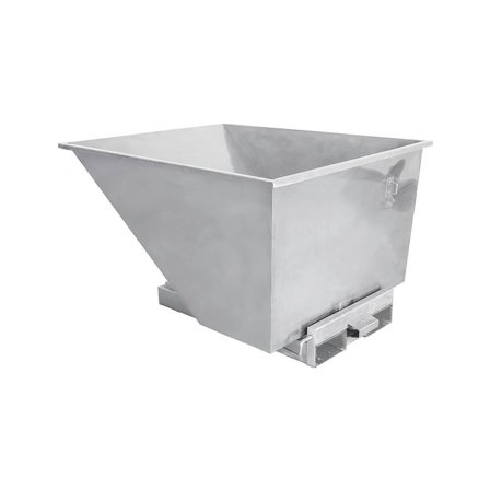 Tippcontainer, rustfri 304, 900 liter