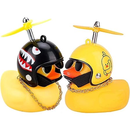 2 stk. And Bilddekorasjoner, Bil Gummi And Leketøy, Gni