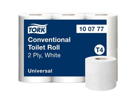 TORK Toalettpapper T4 Universal 2-lag 6/fp - Lyreco - Städ och hygien - Toalettpapper och torkpapper - Toalettpapper - rulle