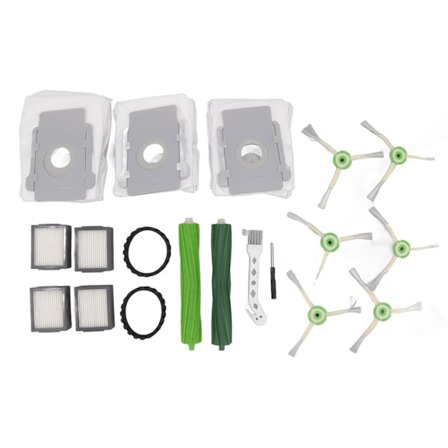 Robotdammsugare delar Huvudsidoborstar Dammpåse Filter Däcktillbehör för Roomba I7 I6 I8 I3 Plus E5 E7