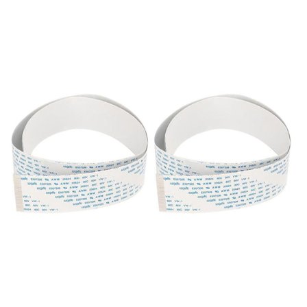 2 stk. 60 cm/24 tommer FFC fleksibelt fladt kabel til XP600 printer Hurtig transmission Høj fleksibilitet