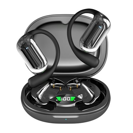 AI Språk Översättare Hörlurar Realtidsöversättning, Bluetooth Hörlurar med Gratis App Stöd för Flerspråksöversättning, Högupplöst Ljud