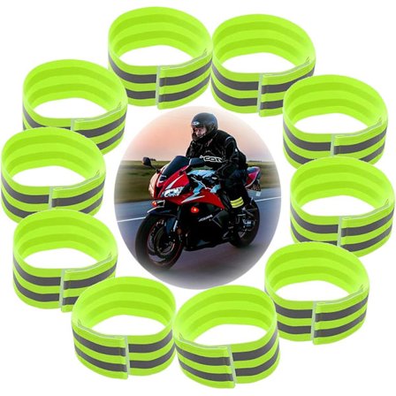 Reflekterande Armband, 10st Reflekterande Band Armband Reflekterande Armband Elastiska Armband Hög Synlighet Armband kompatibla för Löpning, Cykling, 