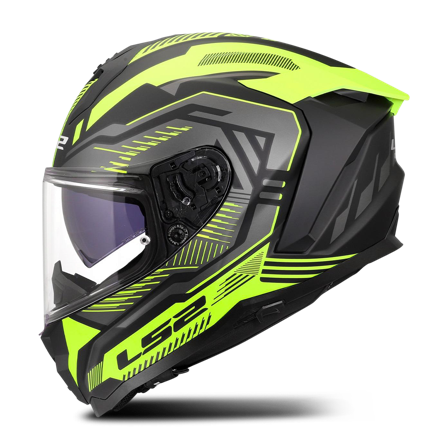 Casco Integral LS2 FF817 Challenger II Dravix HiVis Amarillo L