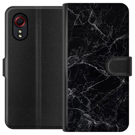 Kompatibelt Plånboksfodral till Samsung Samsung Galaxy Xcover 5 Marmor Svart