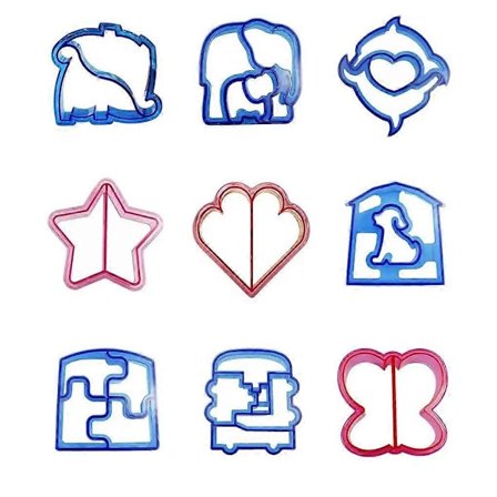 1 stk. Sandwich Udskærere Form Mad Toast Brød Form Sød Bagning Børnesæt Frokost Udskærer Interessant Køkkentilbehør til Børn