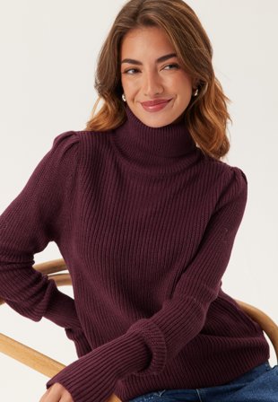 VILA Vilou New Rollneck L/S KNIT TO Fig Klær