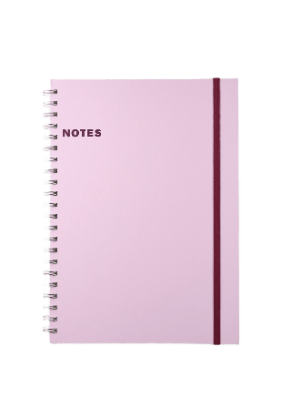 Åhléns Home Linjerad anteckningsbok KIT A4 Block & anteckningsböcker Rosa ONESIZE