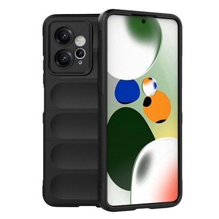 Mjukt greppformat Xiaomi Redmi Note 12 skal - Svart