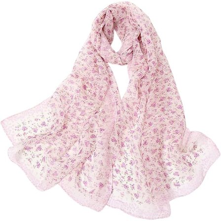 Skjerf Dame Chiffon Silkeskjerf Elegant Moteskap