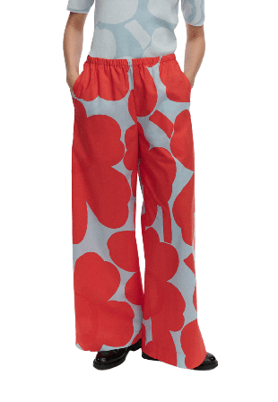 Marimekko Kappale Unikko Trousers Byxor Dam Röd XS