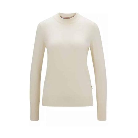Hugo Boss, Cashmere Knitwear Beige, Dames, Maat:L,wol
